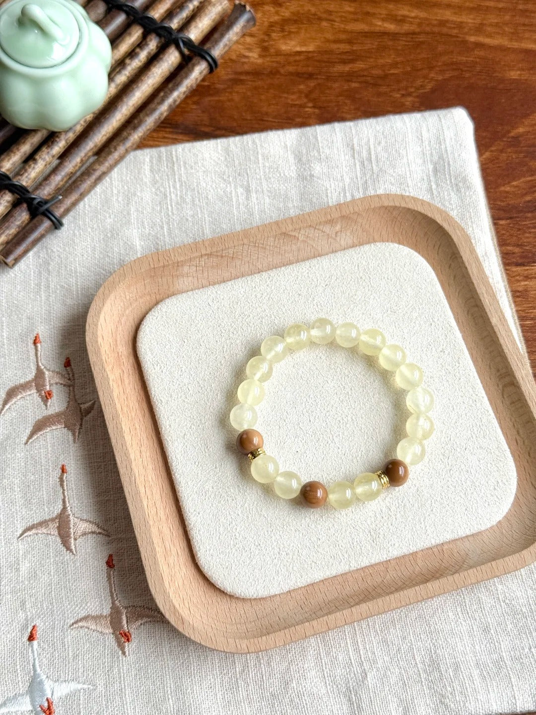 🪨Earth & Growth Balance (Oct. 12, 1995)  — Custom Destiny Bracelet🌱