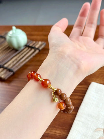 🌱 Wood & Fire (Nov. 21, 1987) — Custom Destiny Bracelet🔥