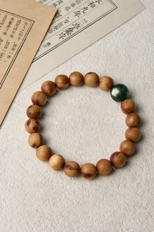 Wood Element-Destiny Alignment Thuja Sutchuenensis(Cliff Cypress) bracelet