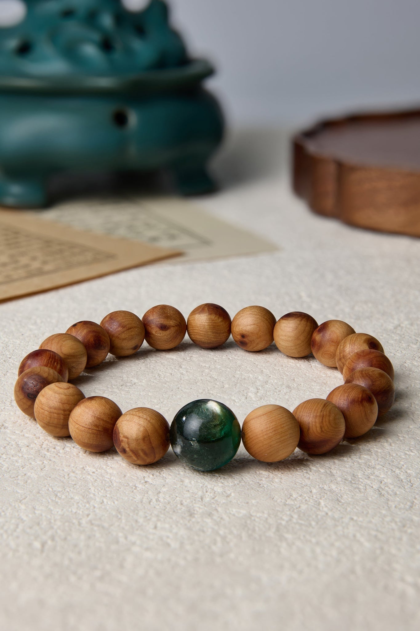 Wood Element-Destiny Alignment Thuja Sutchuenensis(Cliff Cypress) bracelet
