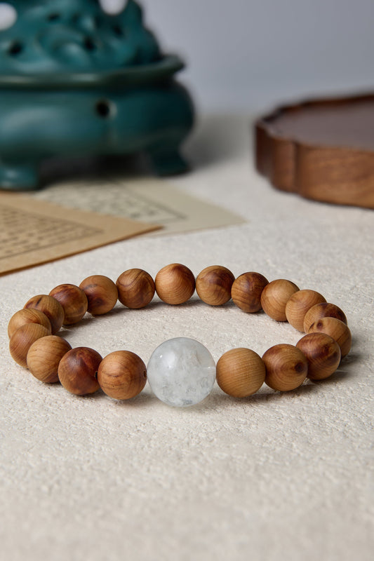 Metal Element-Destiny Alignment Thuja Sutchuenensis(Cliff Cypress) bracelet