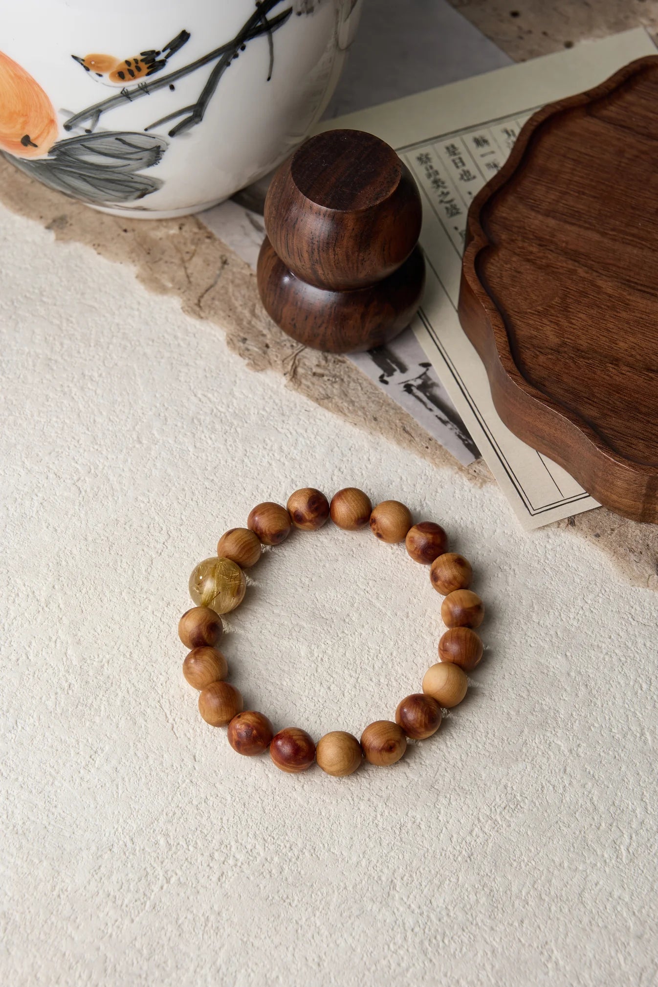 Water Element-Destiny Alignment Thuja Sutchuenensis(Cliff Cypress)bracelet