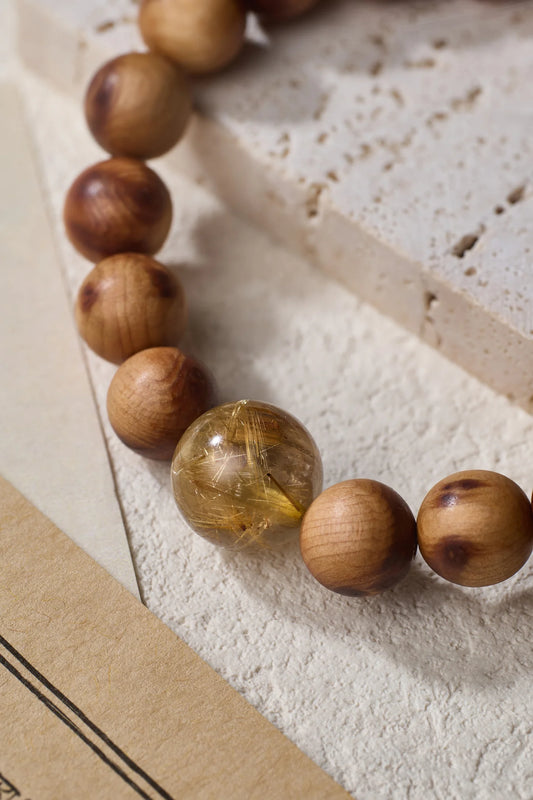 Water Element-Destiny Alignment Thuja Sutchuenensis(Cliff Cypress)bracelet