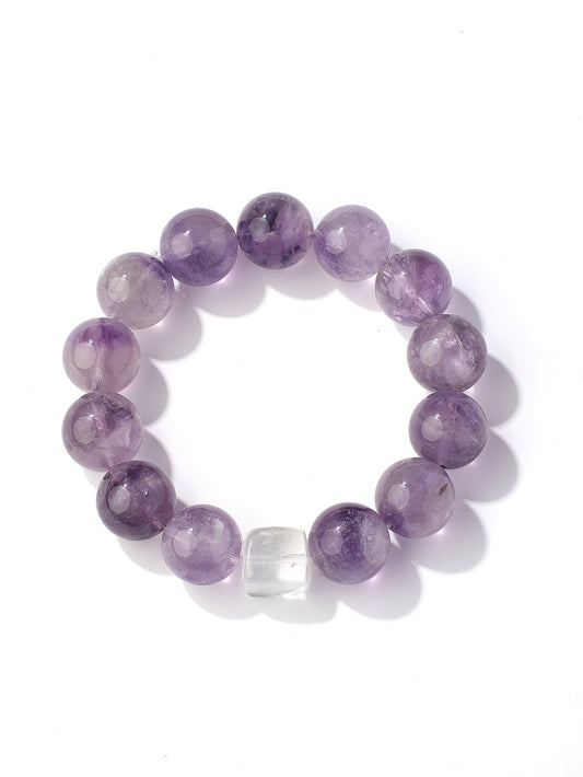 Fire-Metal Dual Crystal Energy Bracelet