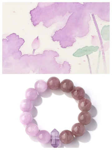 Dual-Tone Fire Element Crystal Energy Bracelet