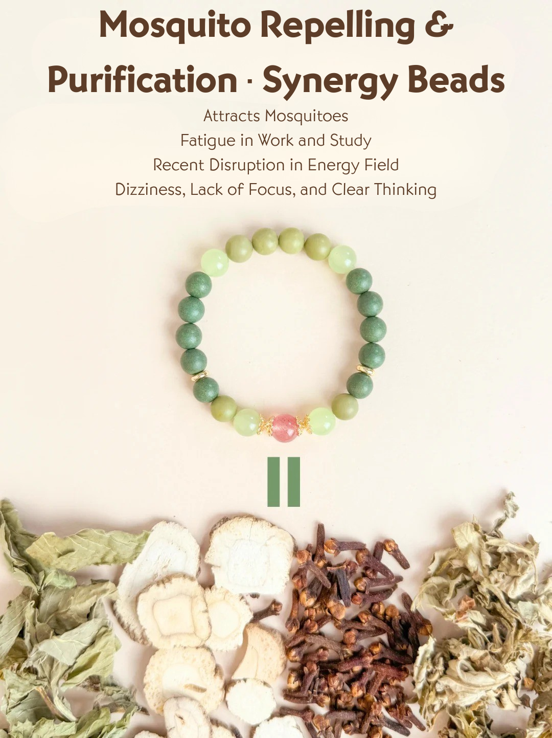 🌼Herbal Protection Bracelet — Natural Mosquito Repellent🌼