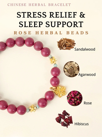 🌹 Rose Herbal Beads — Inner Calm & Restful Sleep 🌿